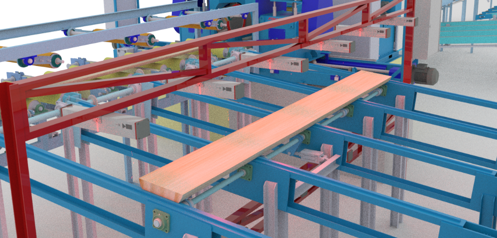 Optimized Timber Grade Scanning Line