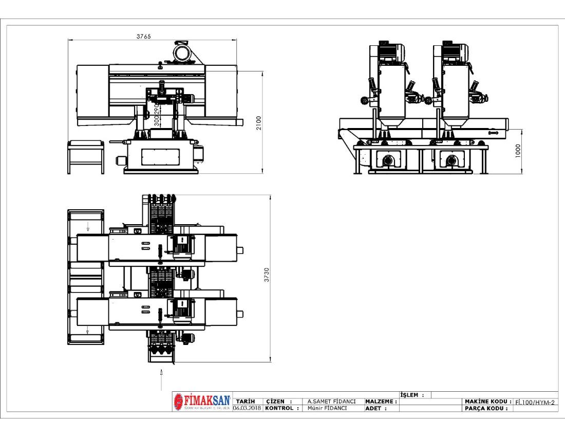 Hydraulic Horizonal Resaw – 2 Blades